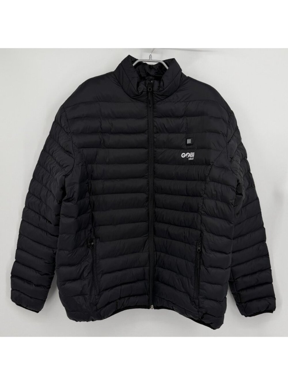 Gobi Heat Men’s Wolf Heated Puffer Jacket Size XL 3-Zone Black Onyx Battery Pack